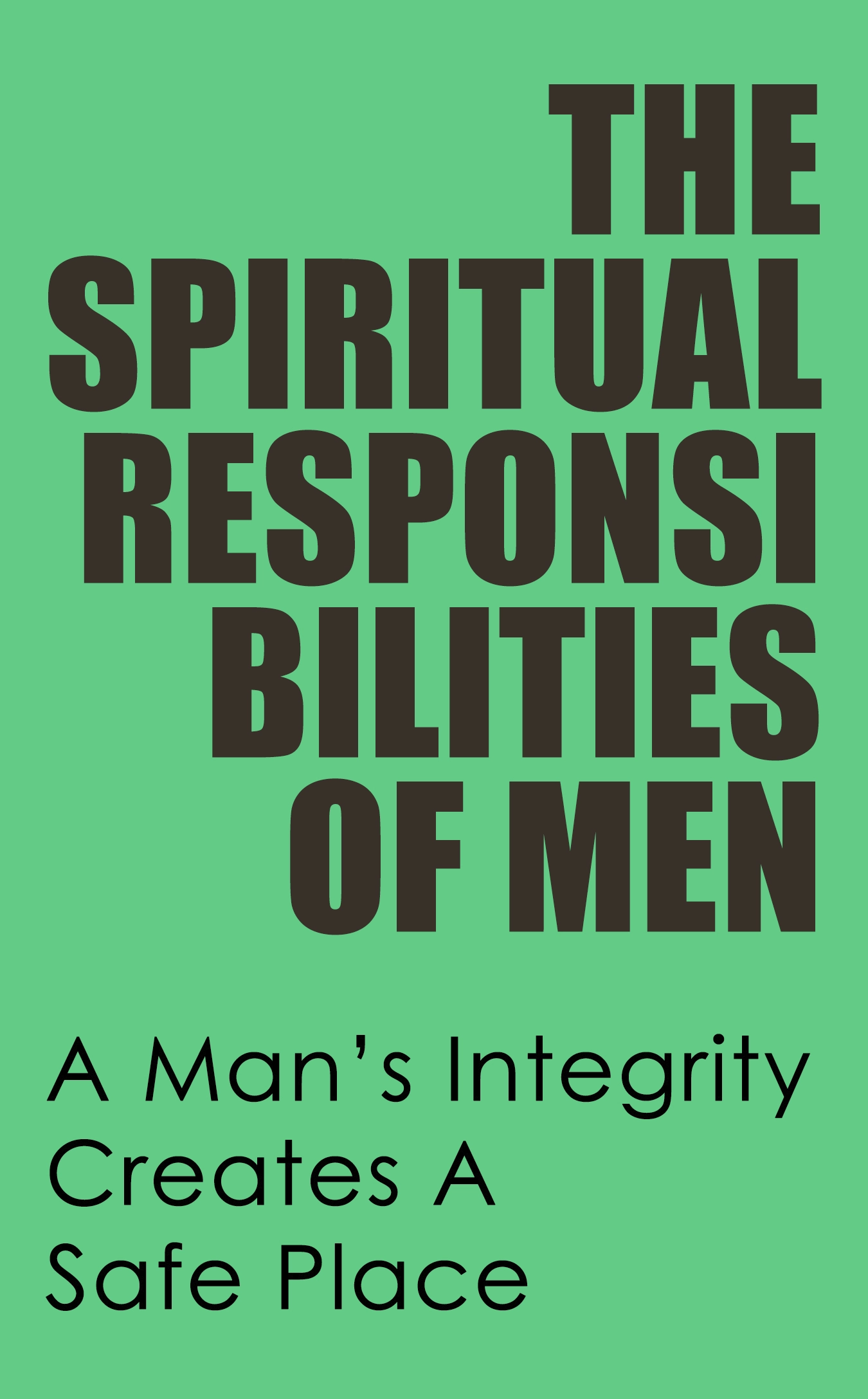Spiritual Responsibilities of Men Cover HolySmorgasBlog